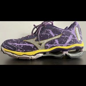 Mizuno 16 Wave Creation Purple Lace-Up Lightweight Running Shoes Women’s 8.5 US
